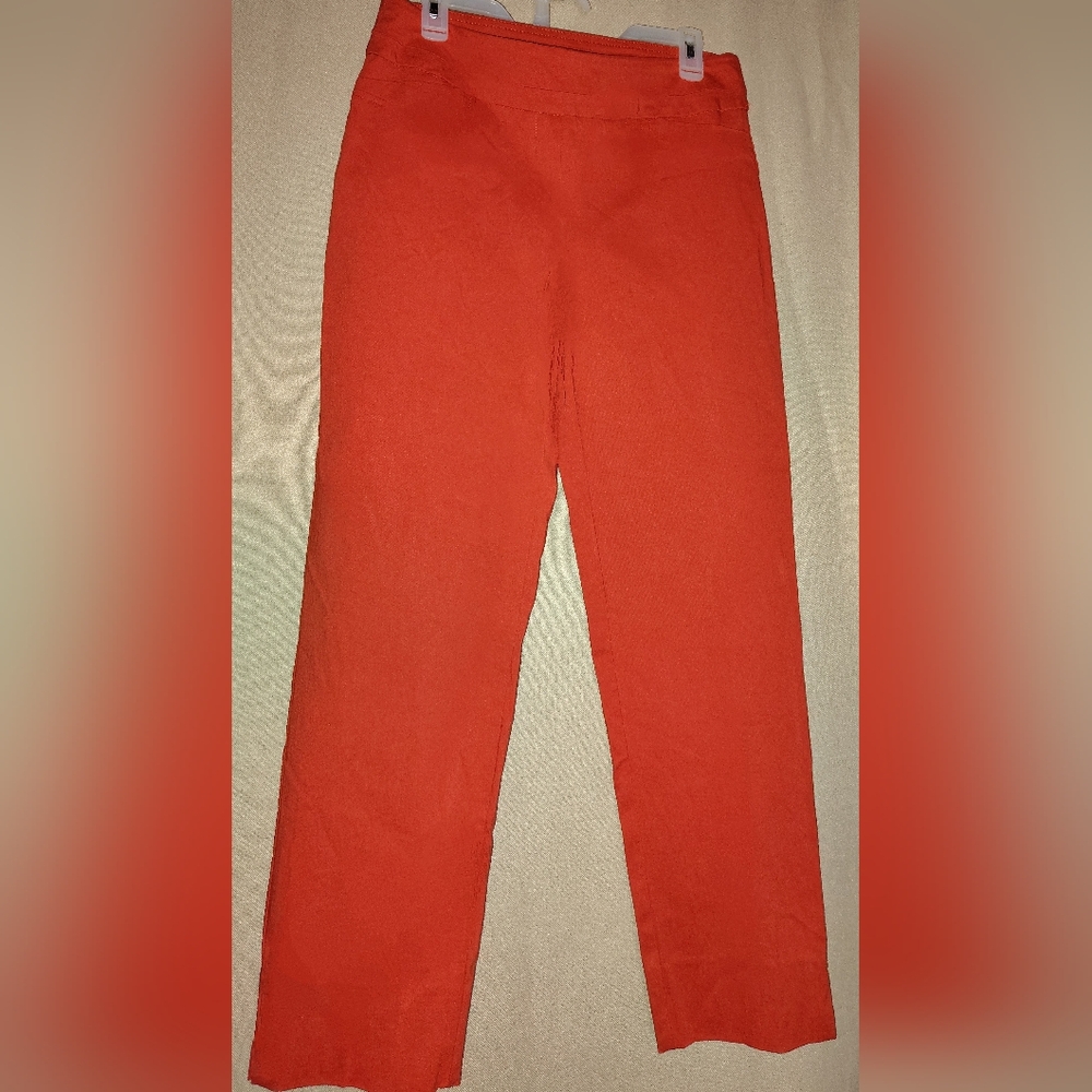 Orange pull on pants